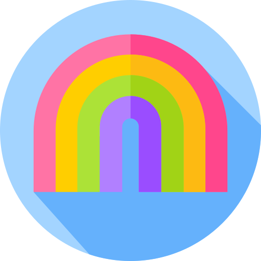 arco iris icono gratis