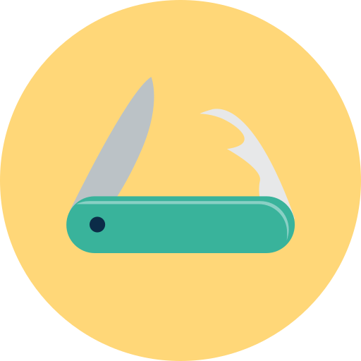 cuchillo del ejército suizo icono gratis