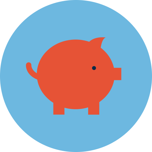 Piggy bank free icon