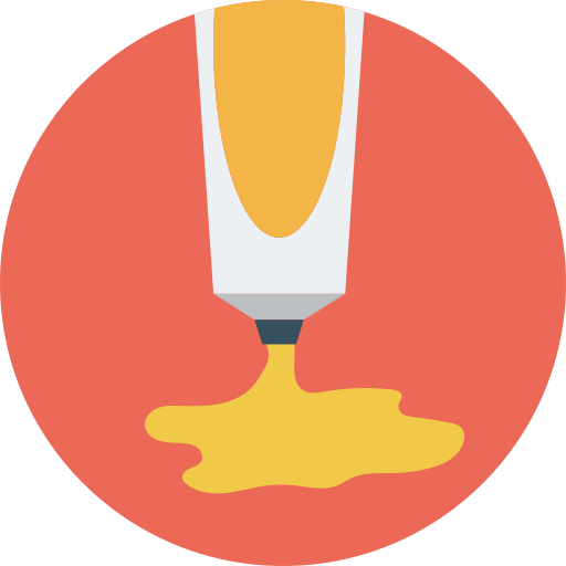 tubo de pintura icono gratis