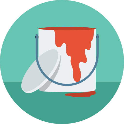 Paint Bucket Generic Circular Icon   354943 