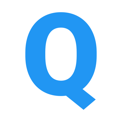 Letter q Generic Blue icon