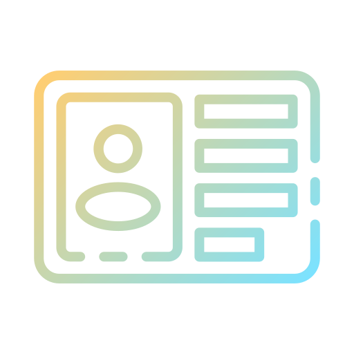 tarjeta de identificación icono gratis