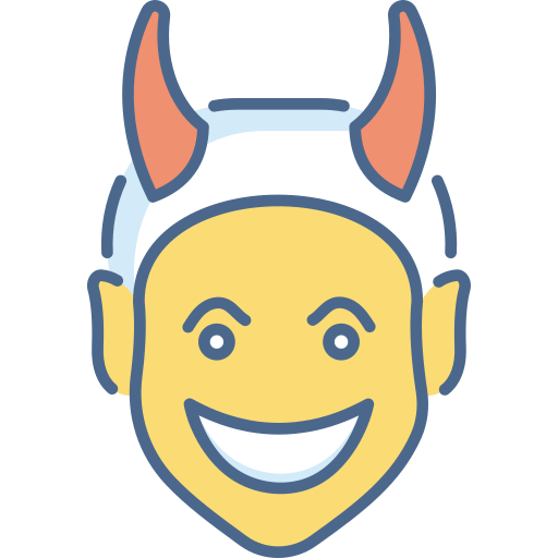 Devil Generic Outline Color icon