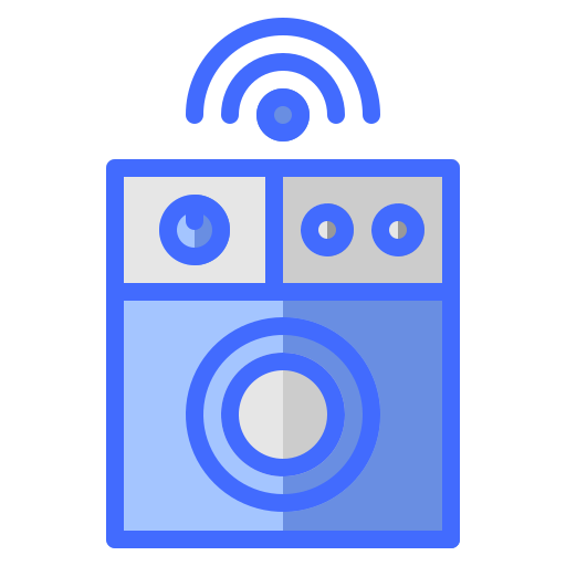 lavadora inteligente icono gratis