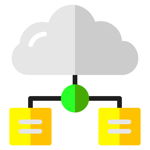 datos en la nube icono gratis