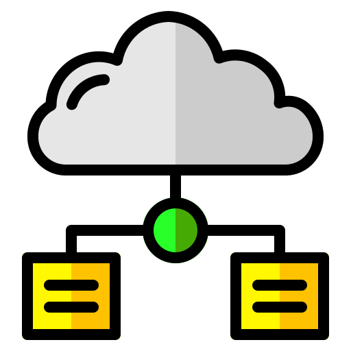 datos en la nube icono gratis