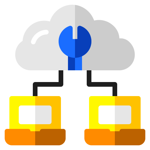 servicio de almacenamiento en la nube icono gratis