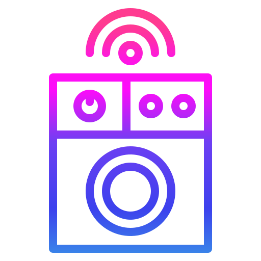 lavadora inteligente icono gratis