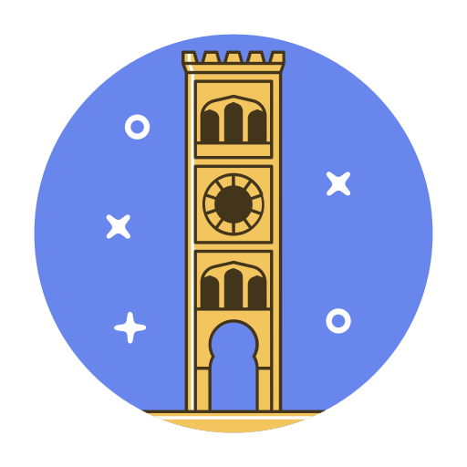 Clock tower Generic Circular icon