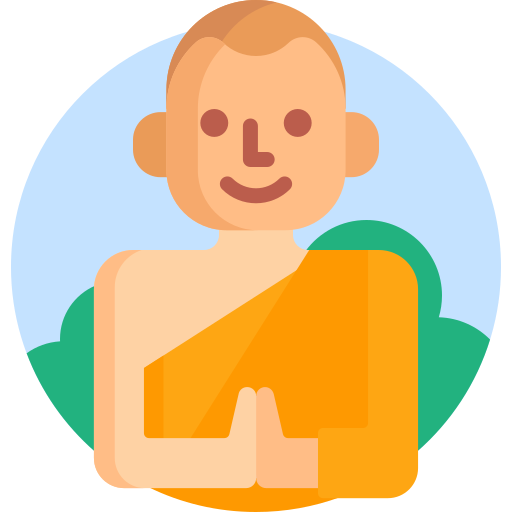 Monk Detailed Flat Circular Flat icon