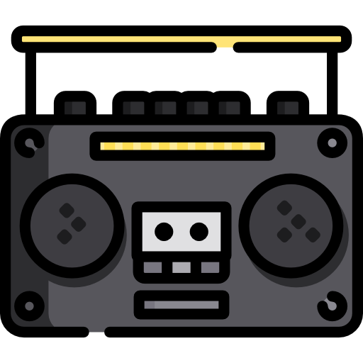 Radio cassette Special Lineal color icon