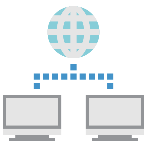 redes de computadoras icono gratis