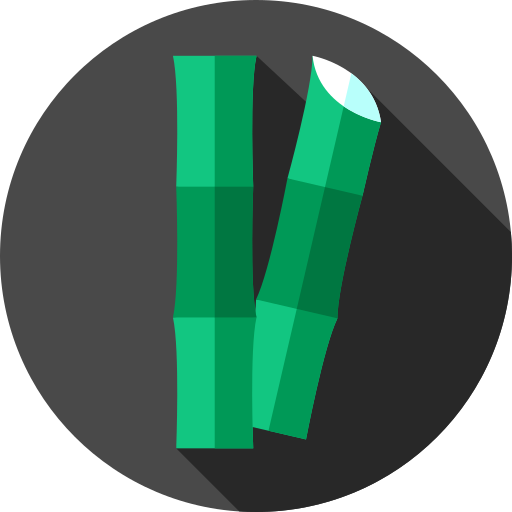 Sugar Cane Flat Circular Flat Icon