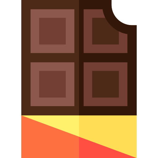 barra de chocolate icono gratis