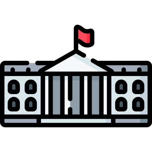 White house Special Lineal color icon