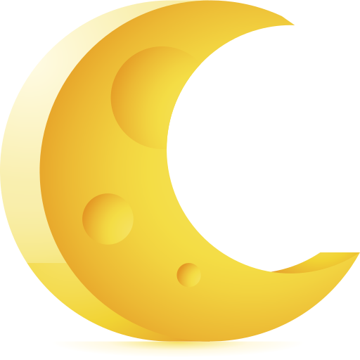 demi lune Icône gratuit