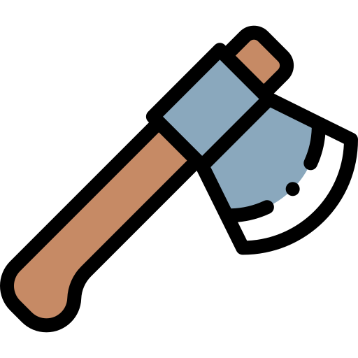 Axe Detailed Rounded Lineal color icon