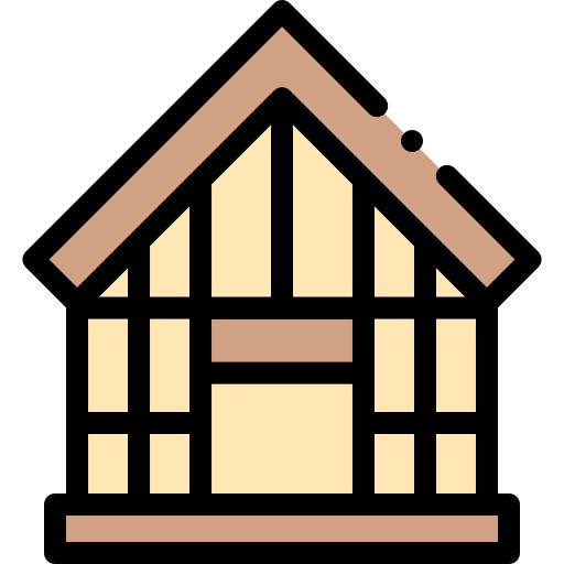 casa de madera icono gratis