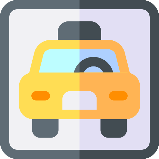 Taxi Basic Rounded Flat icon