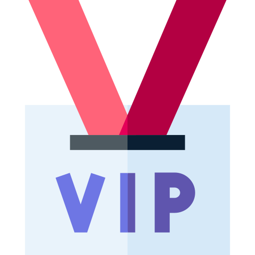 Vip Card Basic Straight Flat Icon