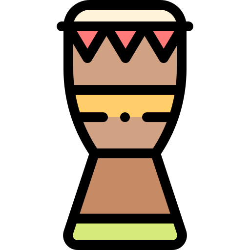 tambor africano icono gratis