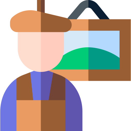 Художник бесплатно иконка Художник бесплатно иконка