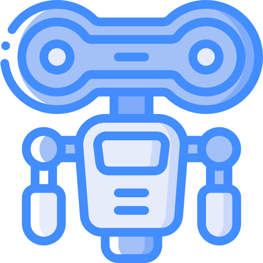 Robot Basic Miscellany Blue icon