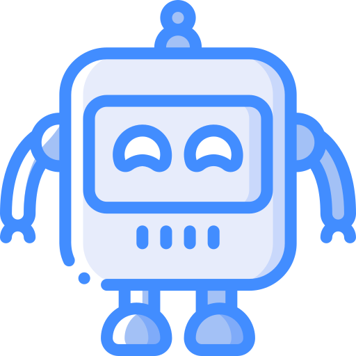 Robot Basic Miscellany Blue icon