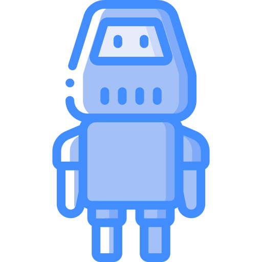 Robot Basic Miscellany Blue icon