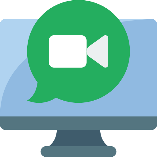 chat de video icono gratis