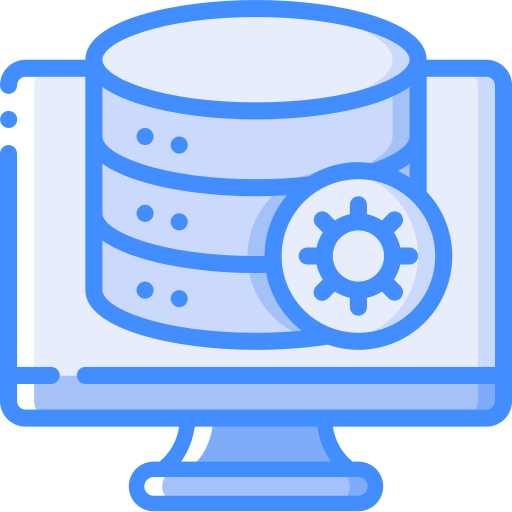 Database Basic Miscellany Blue icon