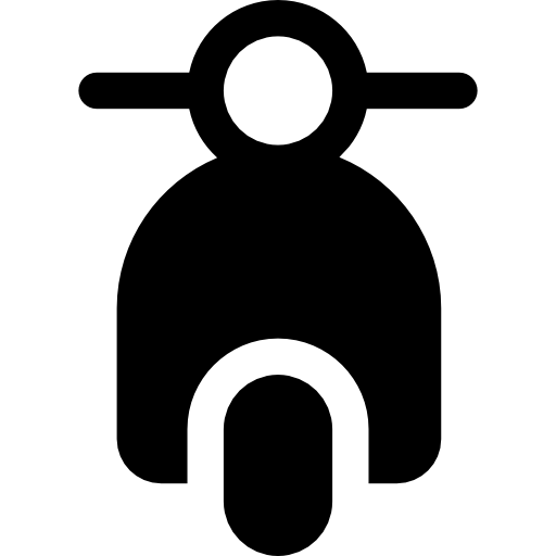 Motorcycle Basic Rounded Filled icon