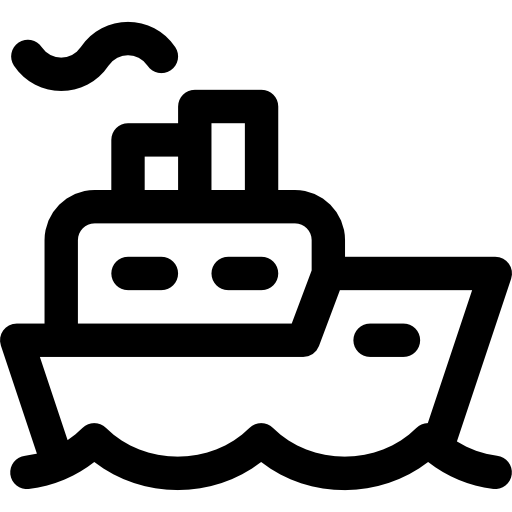 Ship Basic Rounded Lineal icon