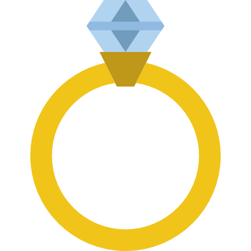 Engagement ring Basic Miscellany Flat icon