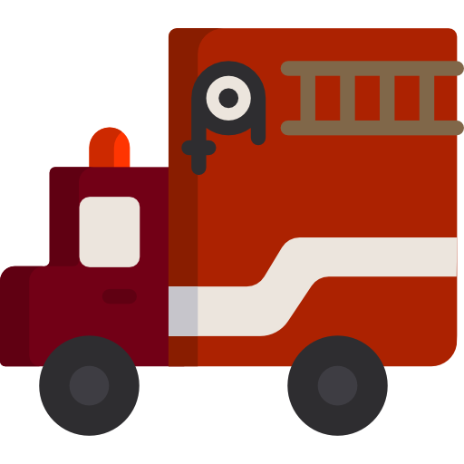 camión de bomberos icono gratis