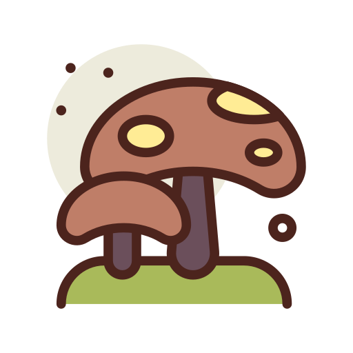 Mushrooms Darius Dan Lineal Color icon