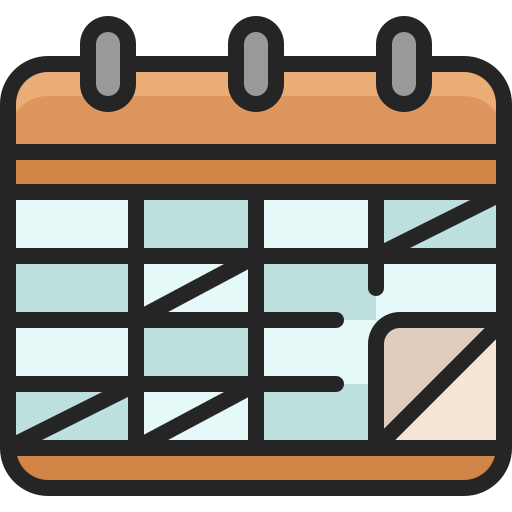 calendario de escritorio icono gratis