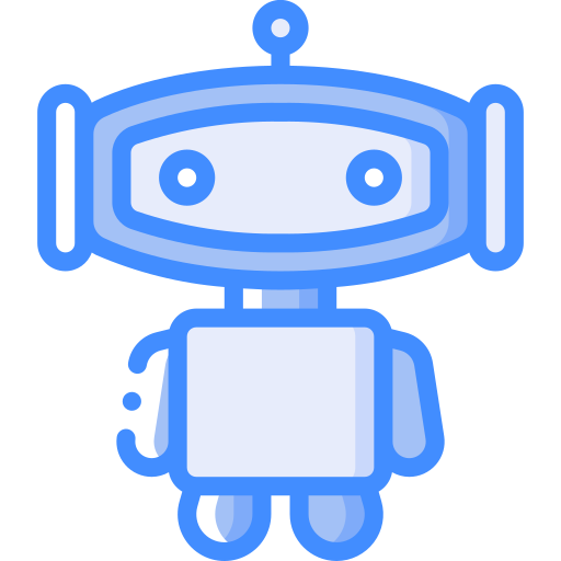 Robot Basic Miscellany Blue icon