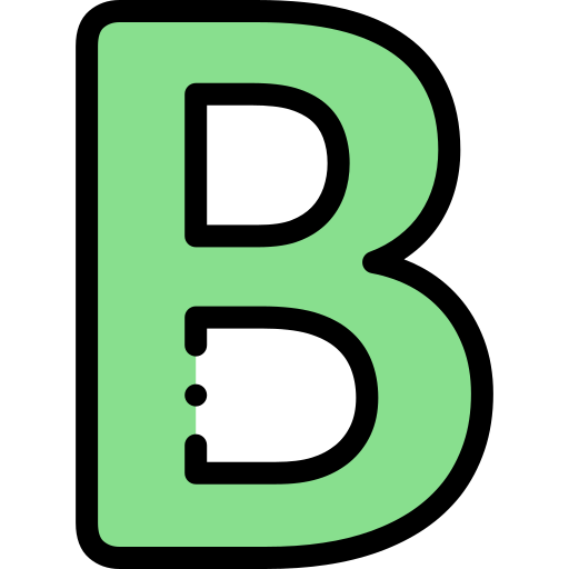 Green letter b icon - Free green letter icons