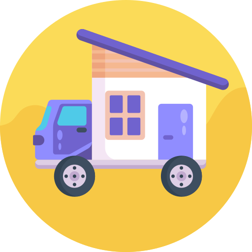 camión de mudanza icono gratis