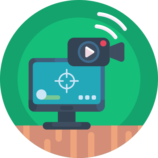 camara de video icono gratis