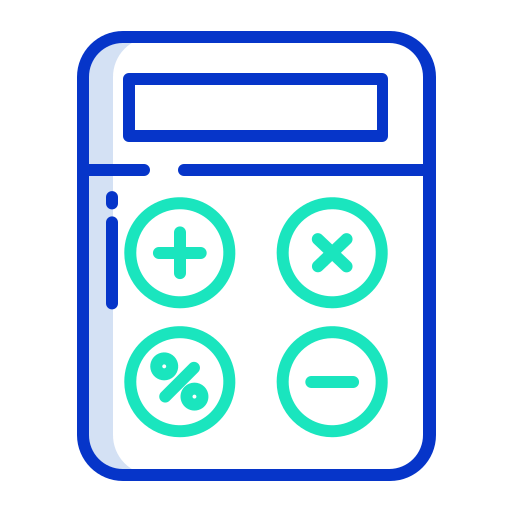 Calculator Icongeek26 Outline Colour icon