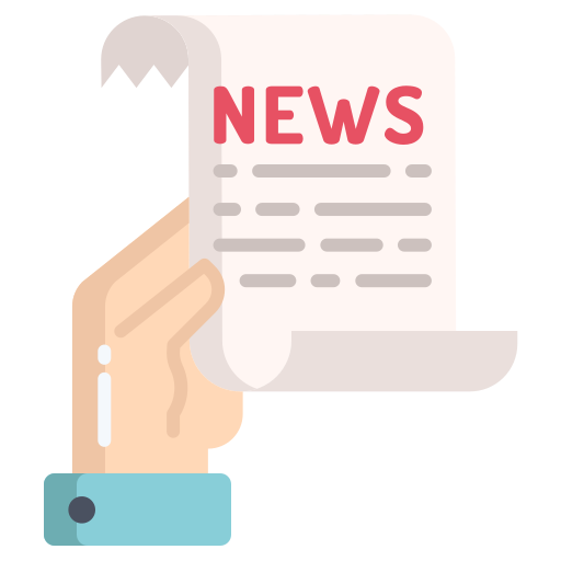 informe de noticias icono gratis