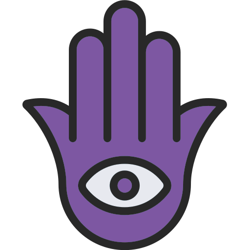 Hamsa Generic Outline Color icon