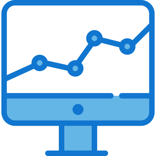 analítica de datos icono gratis