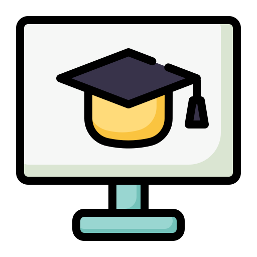 educación en línea icono gratis