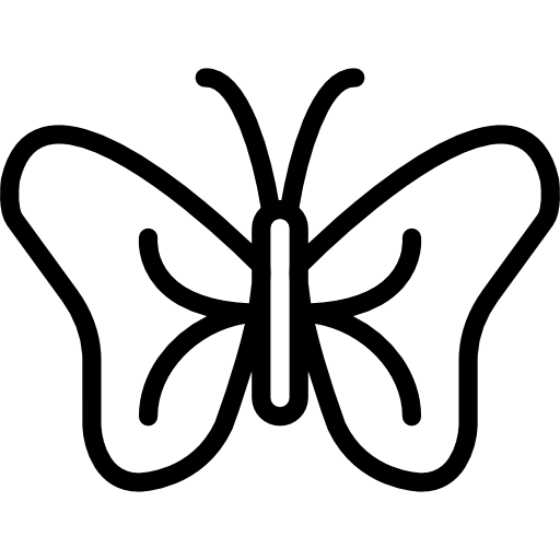 Butterfly Basic Miscellany Lineal icon