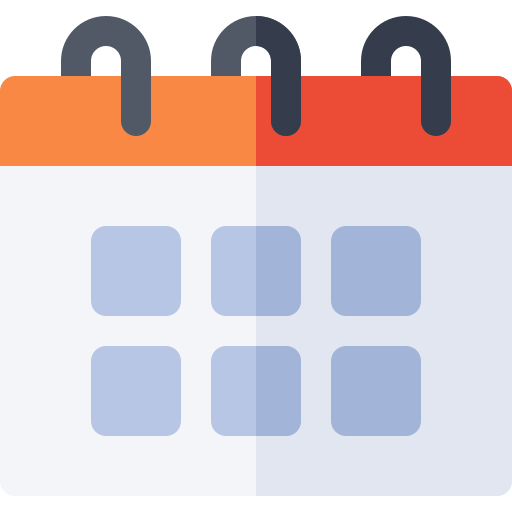 Calendar Basic Rounded Flat icon