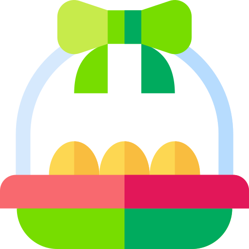 huevos de pascua icono gratis